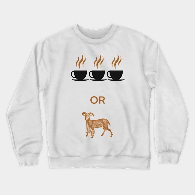 3 Cups of Coffee Crewneck Sweatshirt by eden1472